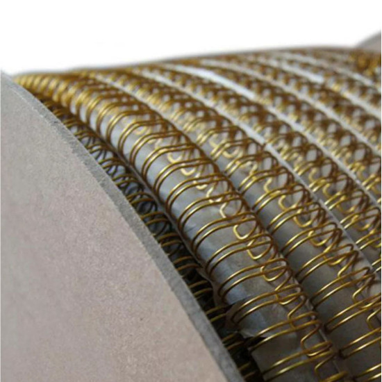Wire-o para Encadernação 2x1 BOBINA Dourado 1.1/8’’ (28,6mm) para 250 Folhas – Com 3.100 Anéis Wire-o para Encadernação 2x1 BOBINA Dourado 1.1/8’’ (28,6mm) para 250 Folhas – Com 3.100 Anéis