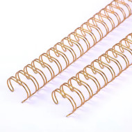 Wire-o para Encadernação 2x1 A4 Rose Gold 1’’ (25,4mm) para 200 Folhas
