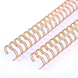 Wire-o para Encadernação 2x1 A4 Rose Gold 1.1/4’’ (31,75mm) para 270 Folhas 
