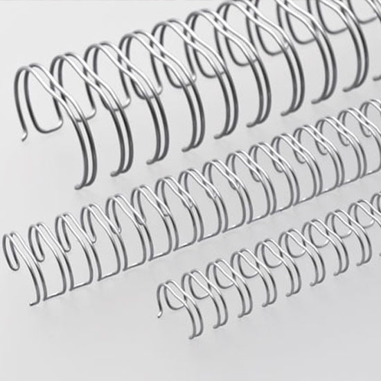 Wire-o para Encadernação 3x1 A4 Prata 3/8’’ (7,9mm) para 60 Folhas Wire-o para Encadernação 3x1 A4 Prata 3/8’’ (7,9mm) para 60 Folhas