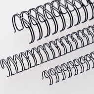 Wire-o para Encadernação 2x1 A4 Preto1.1/8’’ (28,6mm) para 250 Folhas