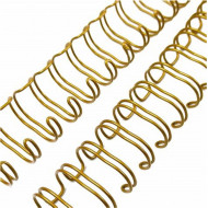 Wire-o para Encadernação 2x1 A4 Dourado 3/4’’ (19mm) para 140 Folhas 