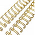 Wire-o para Encadernação 2x1 A4 Dourado 3/4’’ (19mm) para 140 Folhas 