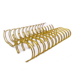 Wire-o para Encadernação 2x1 BOBINA Dourado 1.1/4’’ (31,75mm) para 270 Folhas – Com 2.100 Anéis 