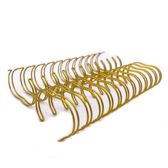 Wire-o para Encadernação 2x1 BOBINA Dourado 1.1/8’’ (28,6mm) para 250 Folhas – Com 3.100 Anéis Wire-o para Encadernação 2x1 BOBINA Dourado 1.1/8’’ (28,6mm) para 250 Folhas – Com 3.100 Anéis