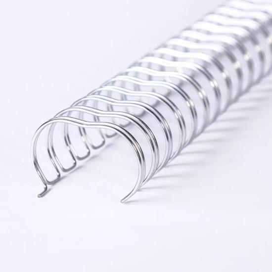 Wire-o para Encadernação 2x1 BOBINA Prata 7/8’’ (22,2mm) para 180 Folhas – Com 6.000 Anéis 