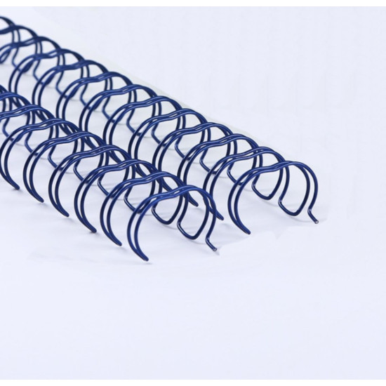 Wire-o para Encadernação 2x1 BOBINA Azul 1’’ (25,4mm) para 200 Folhas – Com 4.500 Anéis 