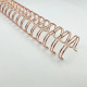 Wire-o para Encadernação 3x1 A4 Rose Gold 9/16’’ (14,3mm) para 110 Folhas